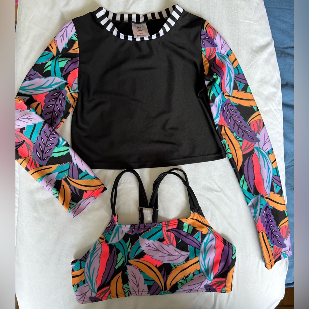 Girls 2 piece Swimwear Tops only